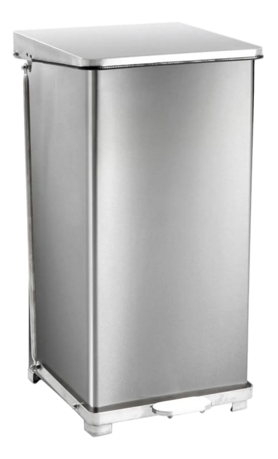 Pedaalemmer Industrieël Mat Zilver RVS 90L