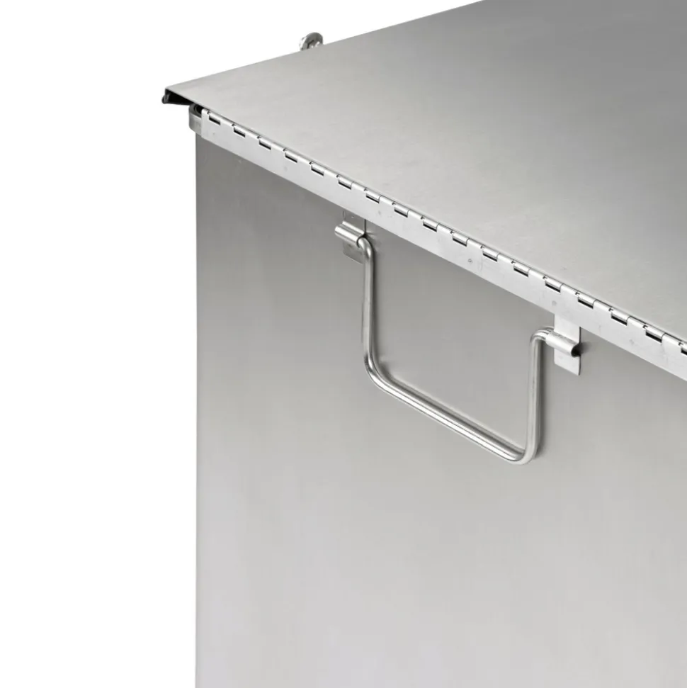 Pedaalemmer Industrieël Mat Zilver RVS 152L