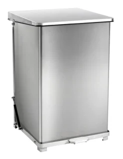 Pedaalemmer Industrieël Mat Zilver RVS 152L