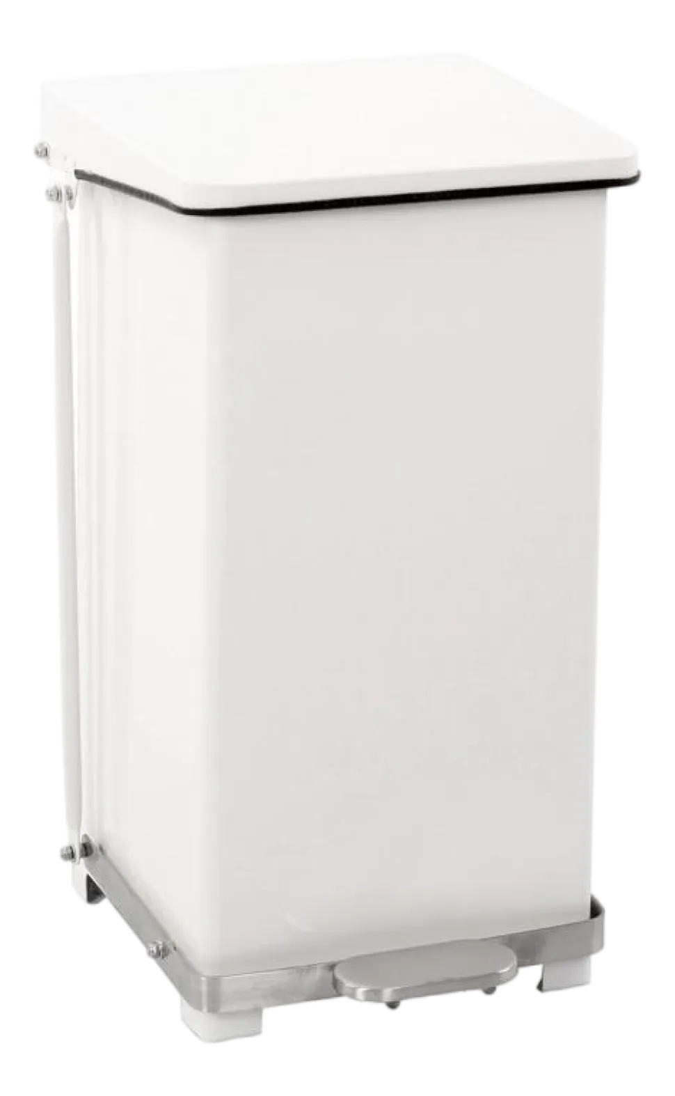Pedaalemmer Industrieël Wit 45L