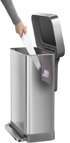 simplehuman Pedaalemmer Rectangular Liner Pocket RVS Zilver 45L Clearance