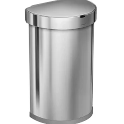 simplehuman Pedaalemmer Rectangular Liner Pocket RVS Sensor 45L Online