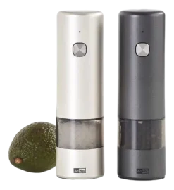 Peper- en zoutmolen Adhoc i.Mill Elektrisch Donker & Licht Grijs (Set van 2)
