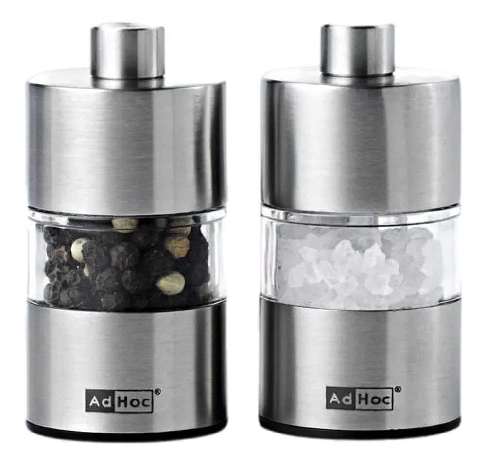 AdHoc Peper- en zoutmolen Minimill Zilver Clearance