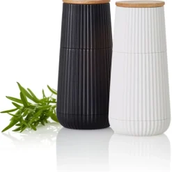 AdHoc Peper- en zoutmolen Scape, Set van 2, Zwart / Wit Online