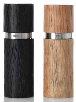 Peper- en zoutmolen AdHoc Texture Hout (2-delig)