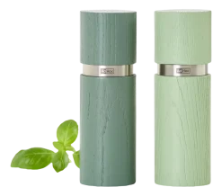 Peper- en Zoutmolen AdHoc Textura Dark Green & Light Green 15 cm