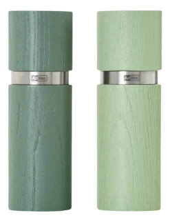 Peper- en Zoutmolen AdHoc Textura Dark Green & Light Green 15 cm
