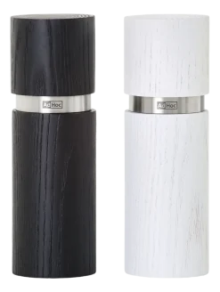 Peper- en Zoutmolen AdHoc Textura Black & White 15 cm