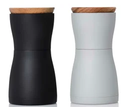 AdHoc Peper- en zoutmolen Twin Mini Zwart Grijs 13,3 cm