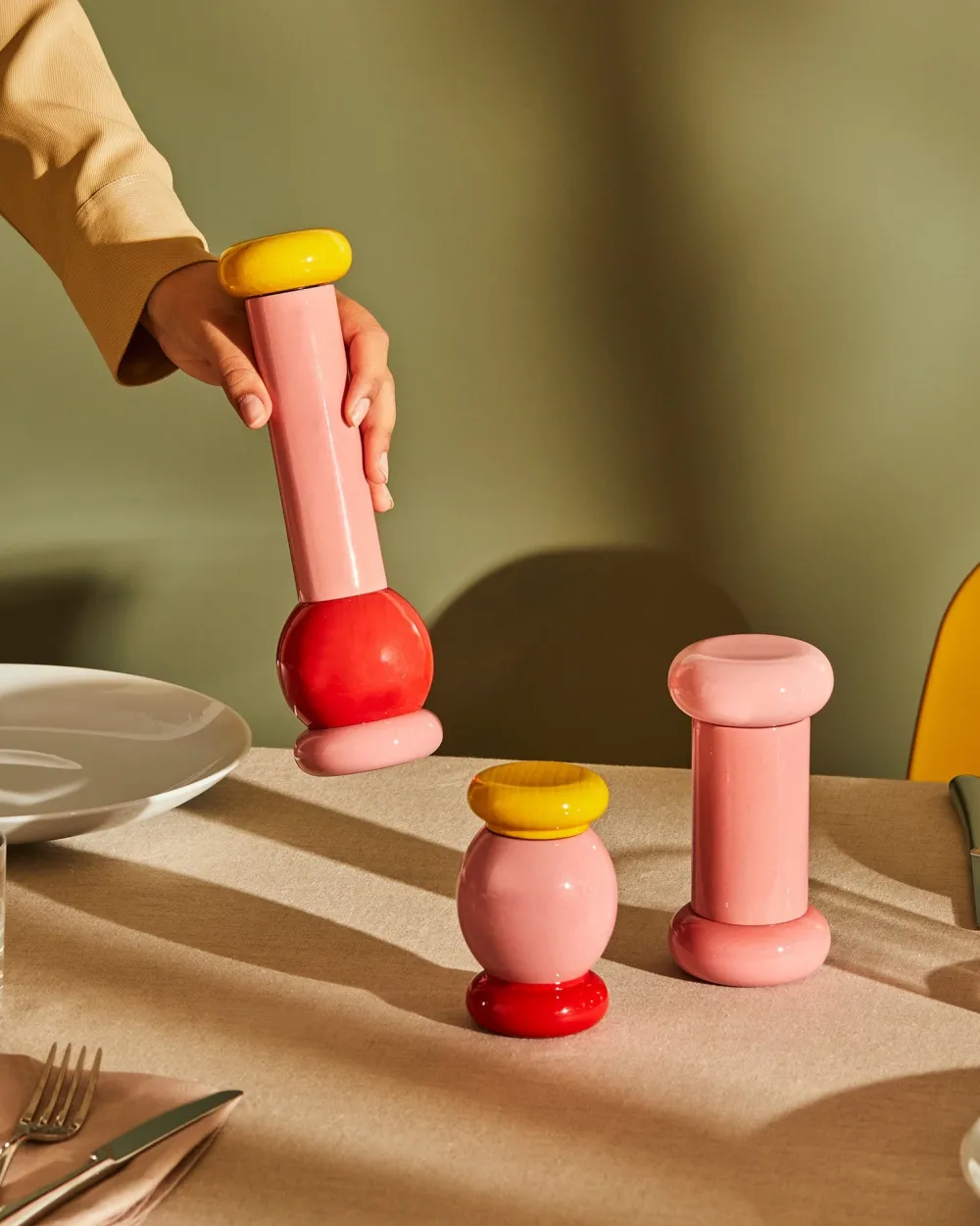Alessi Peper- en Zoutmolen MP0210 Yellow