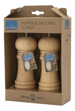 Amefa Peper- en zoutmolen Classic Wood 15 cm Outlet
