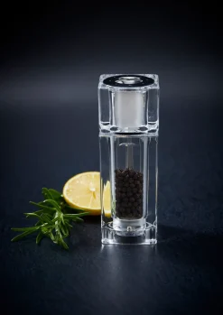 Peper- en zoutmolen Cole & Mason Precision Cube Combi Acrylic 14.5 cm