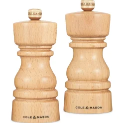 Cole and Mason Peper- en zoutmolen Cole & Mason London Natural Beech 13 cm Clearance