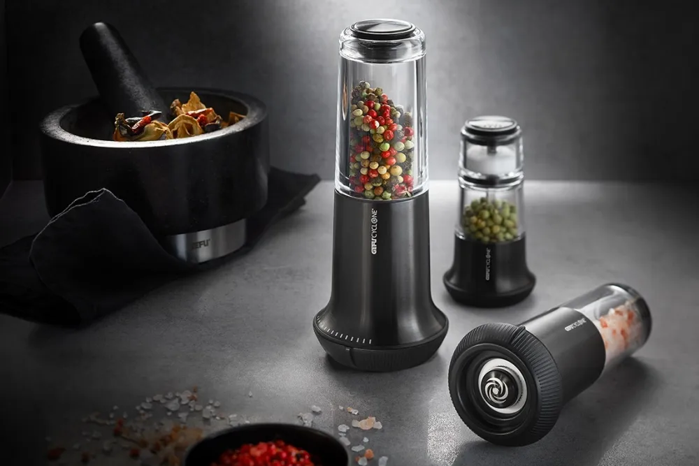 Gefu Peper- en Zoutmolen X-Plosion Black Hot