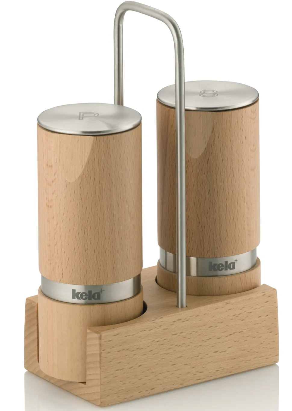 Peper- en zoutmolen Kela Cruet Lichtbruin