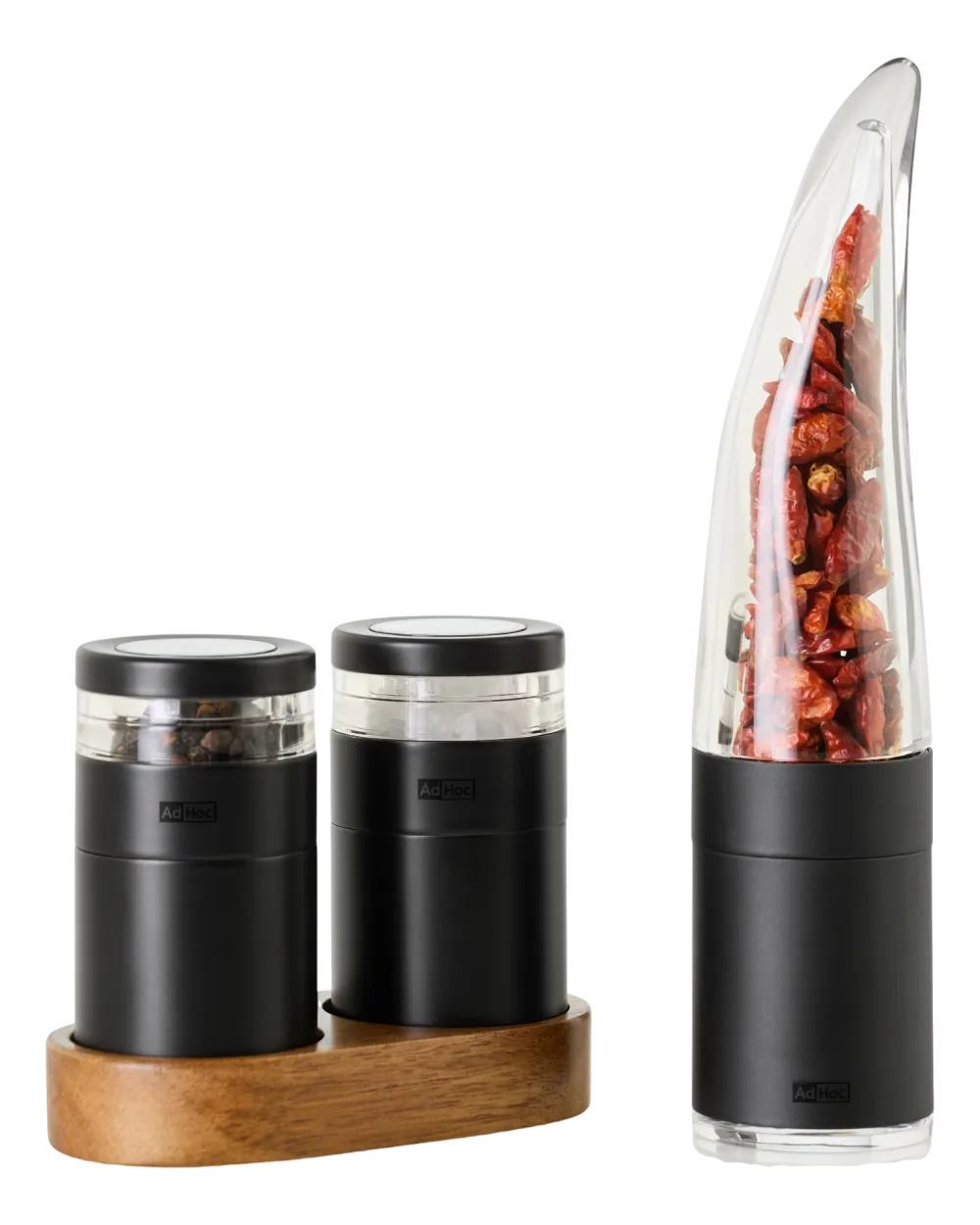 AdHoc Peper- en zoutmolen Set Menage Molto Zwart Sale