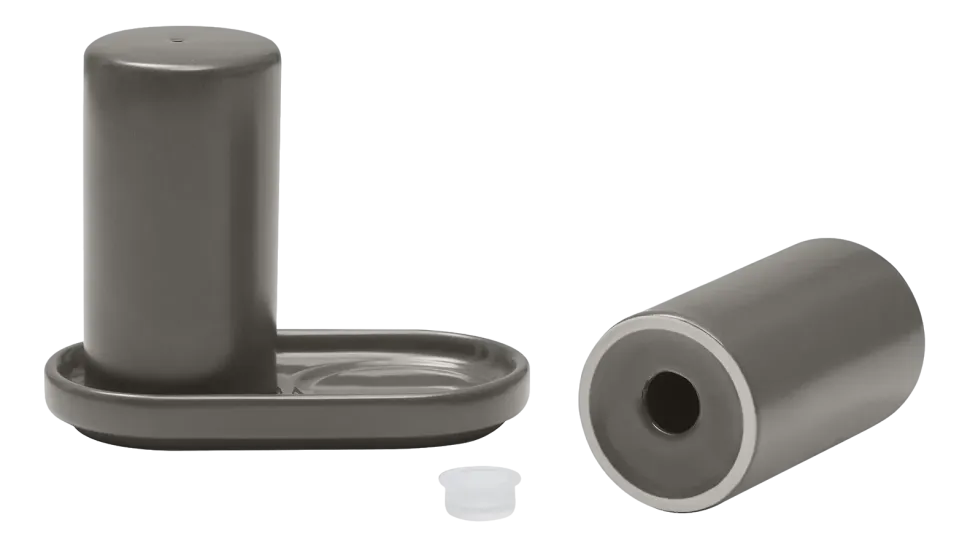 Peper- en zoutstel Blomus Pilar Pewter 11 cm