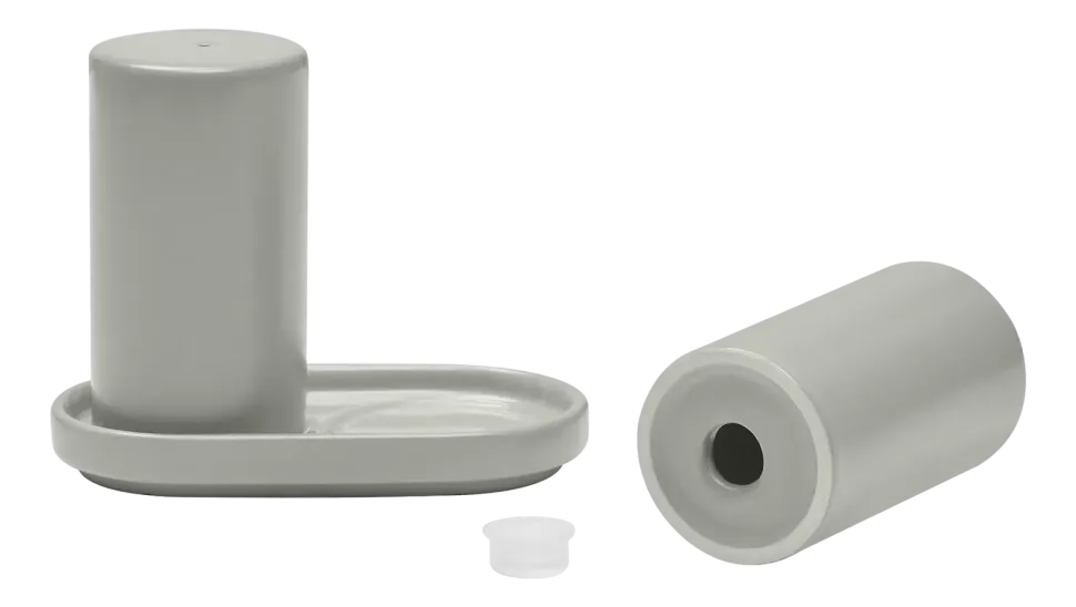 Peper- en zoutstel Blomus Pilar Mirage Gray 11 cm
