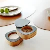 Peper- en zoutstel Lind DNA Curve Salt & Pepper Nupo Nature (Set van 2)