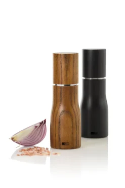 Peper- / Zoutmolen AdHoc Levo Black 15 cm