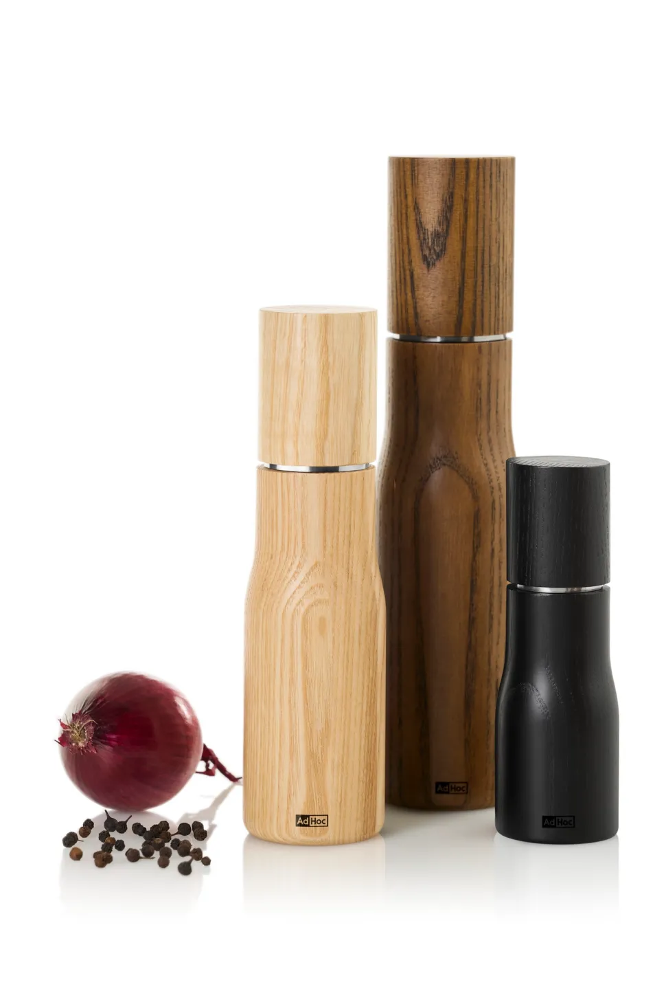 Peper- / Zoutmolen AdHoc Levo Black 15 cm