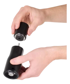 Peper- / Zoutmolen AdHoc Levo Black 15 cm