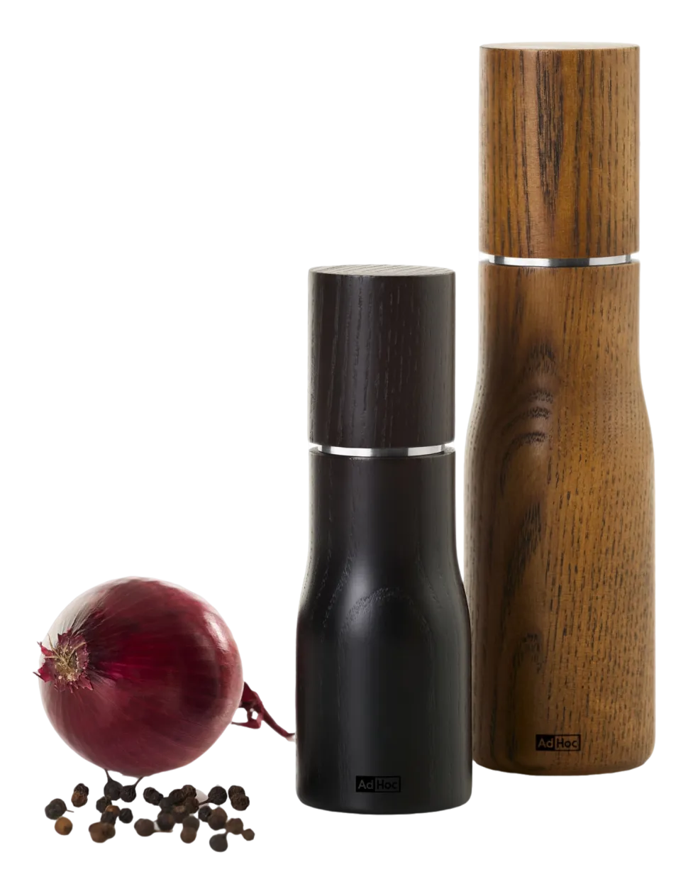 Peper- / Zoutmolen AdHoc Levo Black 15 cm