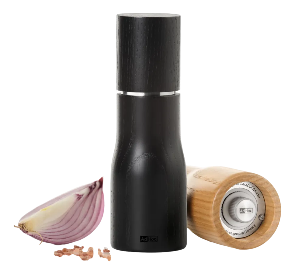 Peper- / Zoutmolen AdHoc Levo Black 15 cm
