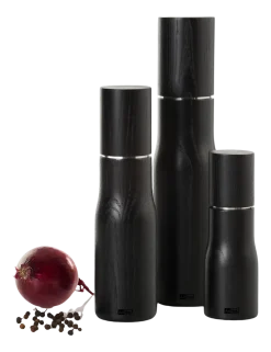 AdHoc Peper- / Zoutmolen Levo Black 21 cm