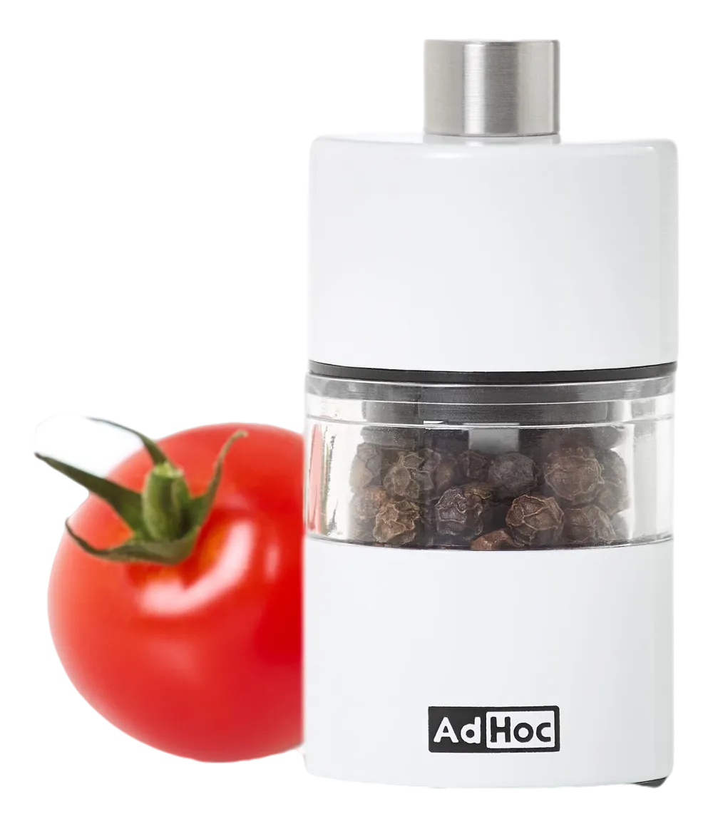 AdHoc Peper- / Zoutmolen Minimill White 6,2 cm Discount
