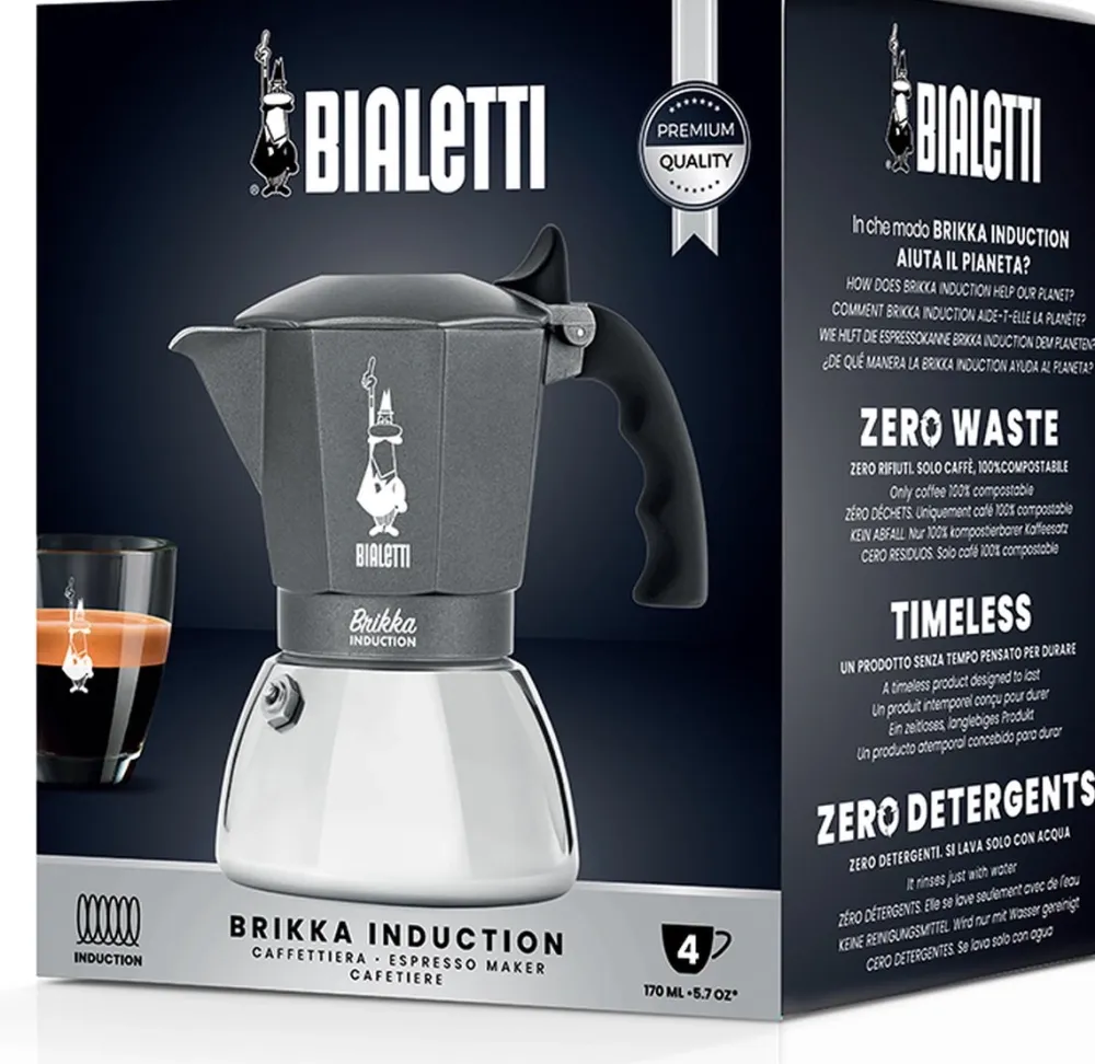 Bialetti Percolator Brikka Induction 4-kops Hot