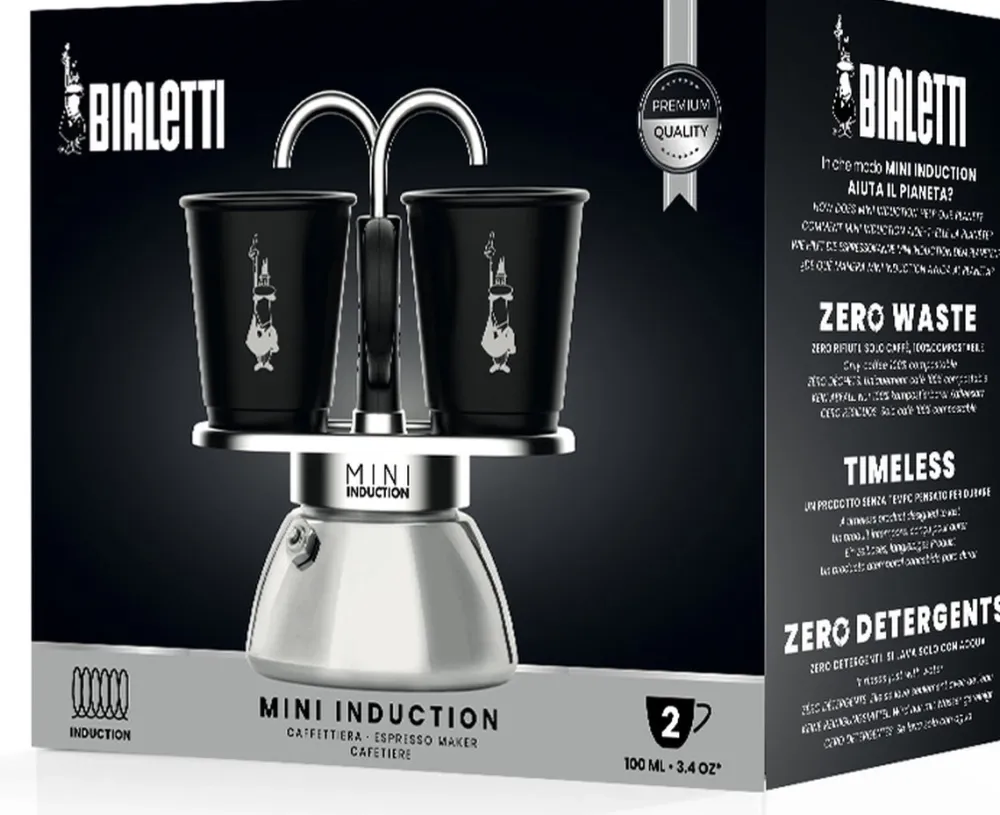Bialetti Percolator Mini Induction met 2 -kops Discount