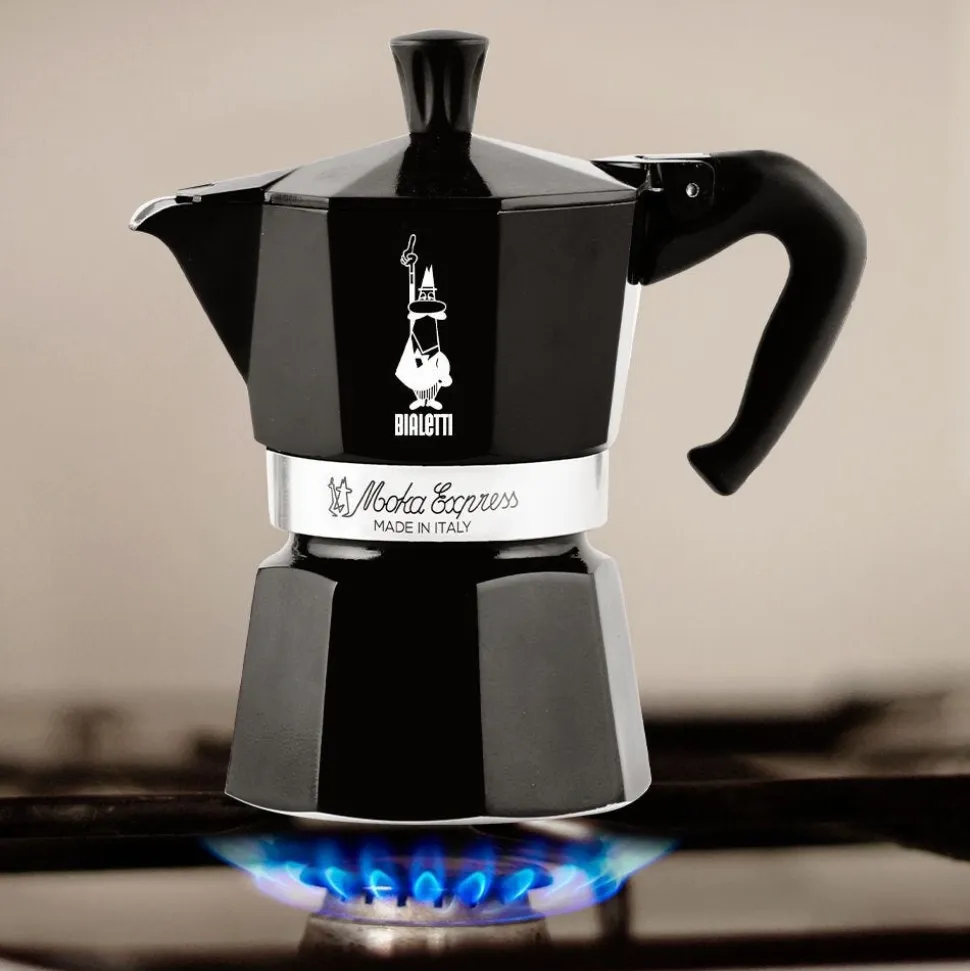 Percolator Bialetti Moka Express Black 3-kops