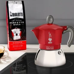 Percolator Bialetti Moka Induction Red 2-kops