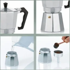 Kela Percolator Italia Zilver 450ml Best