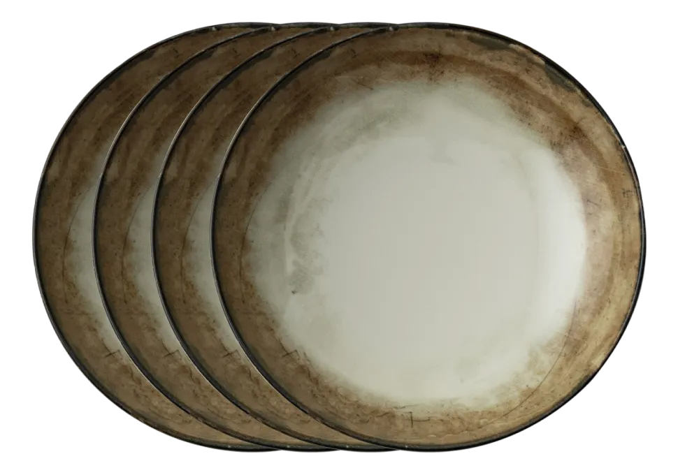 Pizzabord Arthur Krupp Porcelain Shade Earth 32 cm (4-Delig)