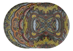 Pizzabord Arthur Krupp Porcelain Mandala 32 cm (4-Delig)