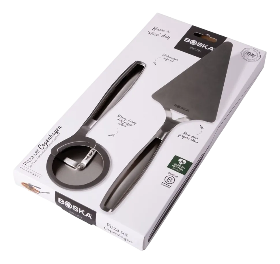Pizzaset Boska Copenhagen Silver (2-Delig)