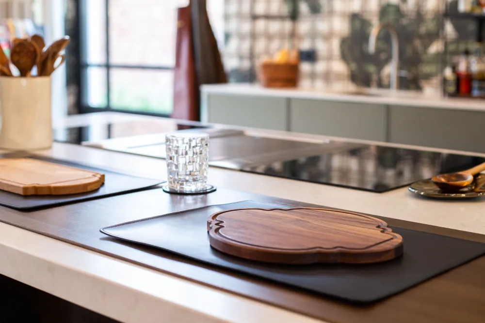 Dutchdeluxes Placemat Split Leather Metallic Bronze Clearance