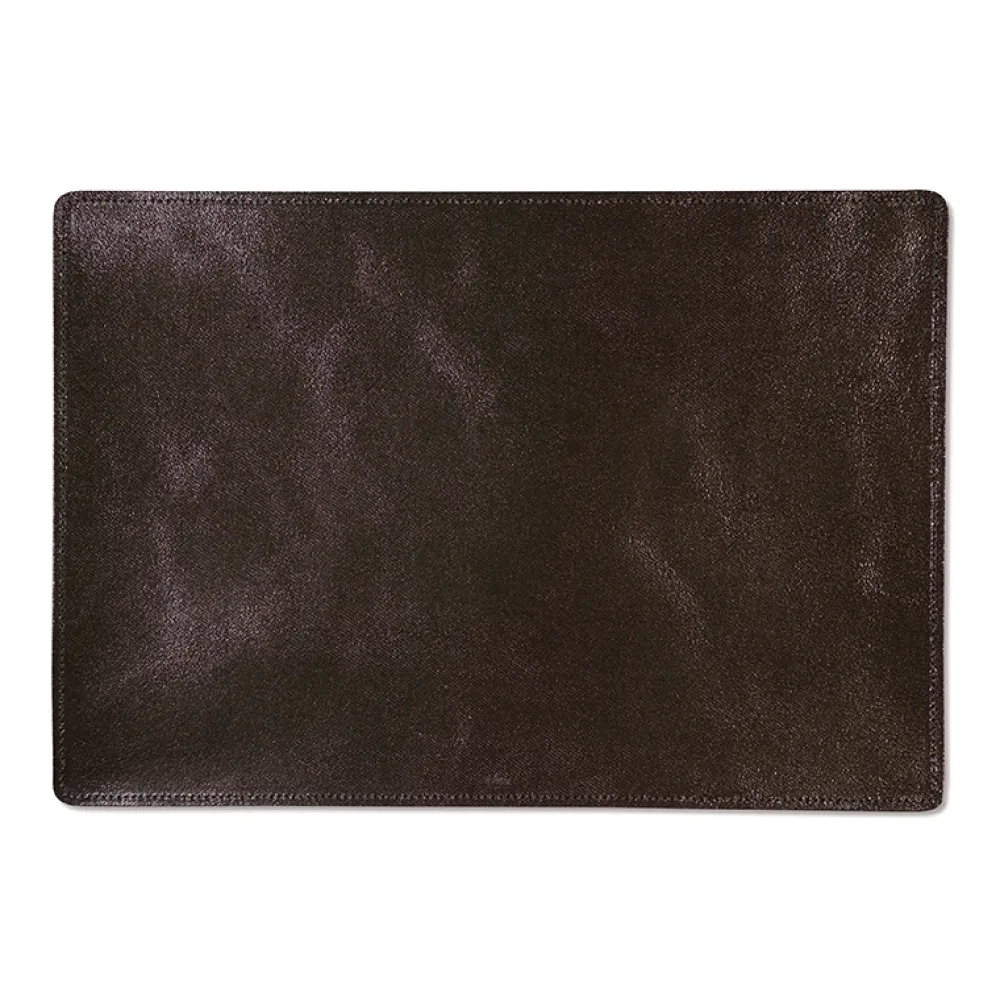 Dutchdeluxes Placemat Split Leather Metallic Bronze Clearance