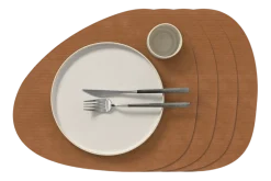 Placemat Lind DNA Curve L Corduroy Nupo Nature (Set van 4)