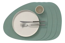 Lind DNA Placemat Curve L Corduroy Nupo Pastel Green (Set van 4) Clearance