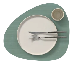 Lind DNA Placemat Curve L Corduroy Nupo Pastel Green (Set van 4) Clearance
