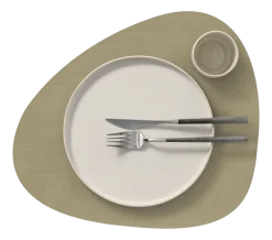 Lind DNA Placemat Curve L Corduroy Nupo Herbal Dust (Set van 4) Outlet