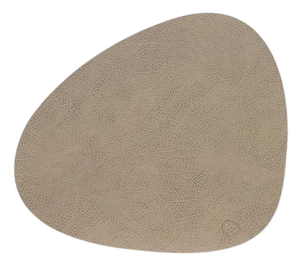 Placemat Lind DNA Curve L Hippo Warm Grey (Set van 4)