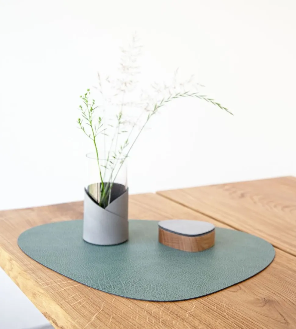 Placemat Lind DNA Curve L Hippo Pastel Green (Set van 4)