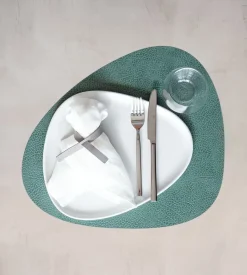 Placemat Lind DNA Curve L Hippo Pastel Green (Set van 4)