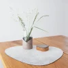 Lind DNA Placemat Curve L Hippo White Grey (Set van 4) Best
