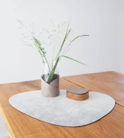 Lind DNA Placemat Curve L Hippo White Grey (Set van 4) Best